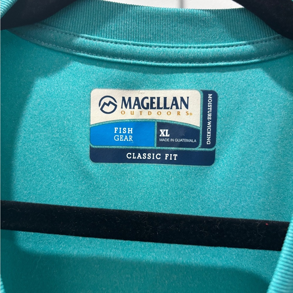 Magellan Outdoors Men's Aqua Long Sleeve Tee - Picture 3 of 3